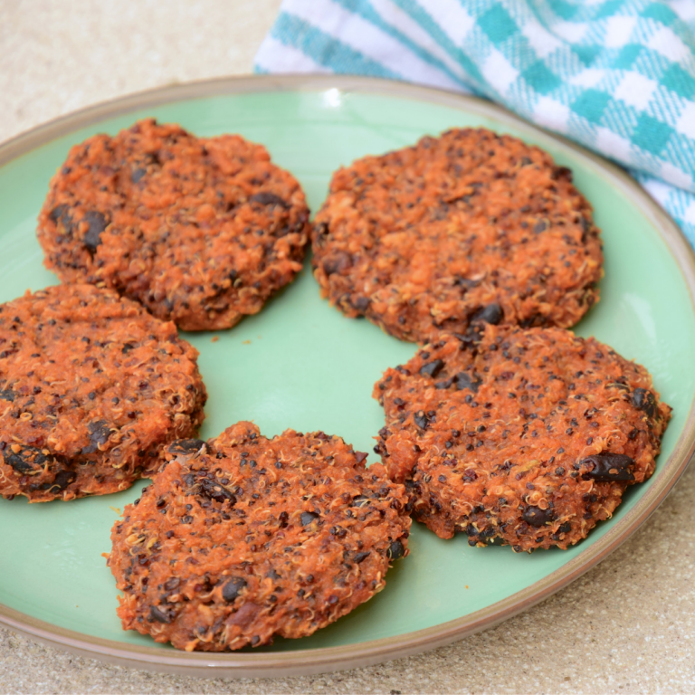 Bean Sliders on Sweet Potato Buns