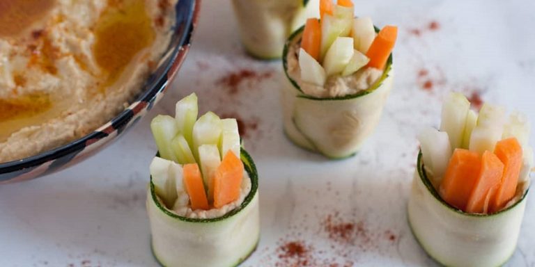 Zucchini Rollatini with Hummus and Garam Masala