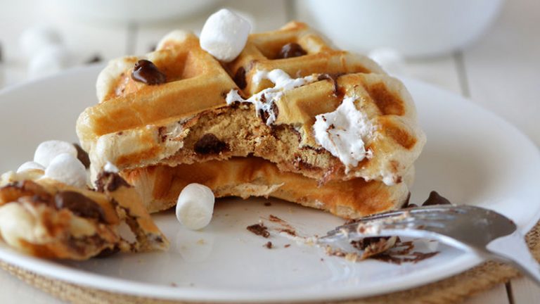 S’mores Waffles with Coffee