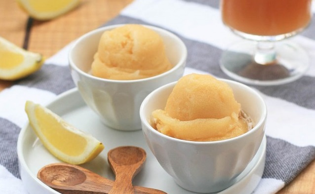 Arnold Palmer Sorbet (aka Half-Tea Half-Lemonade Sorbet)