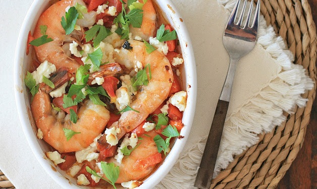 Baked Shrimp with Feta