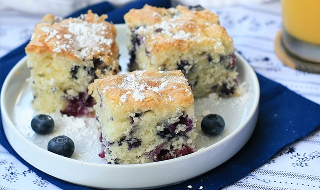 Gluten-Free Blueberry Buttermilk Breakfast Cake
