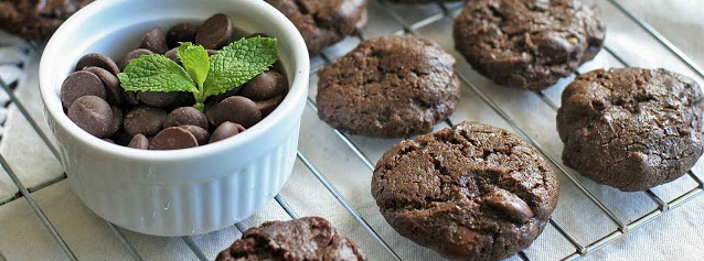 Gluten-Free Chocolate Mint Chocolate Chip Cookies