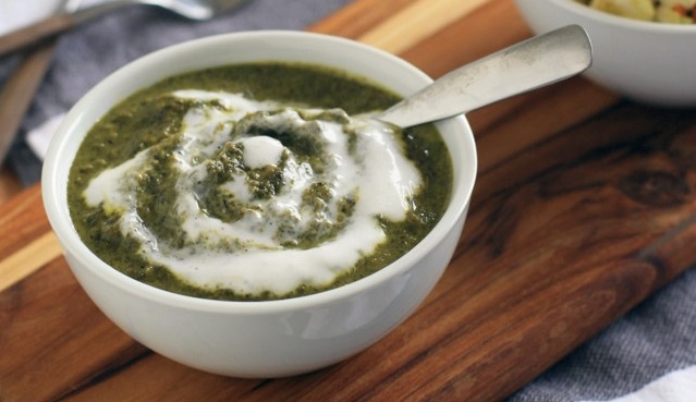 Indian-Spiced Creamed Greens
