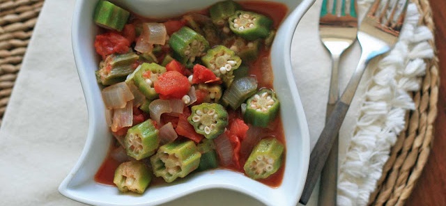 Quick and Easy Tomatoes and Okra