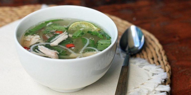 Cambodian Spicy Chicken Noodle Soup