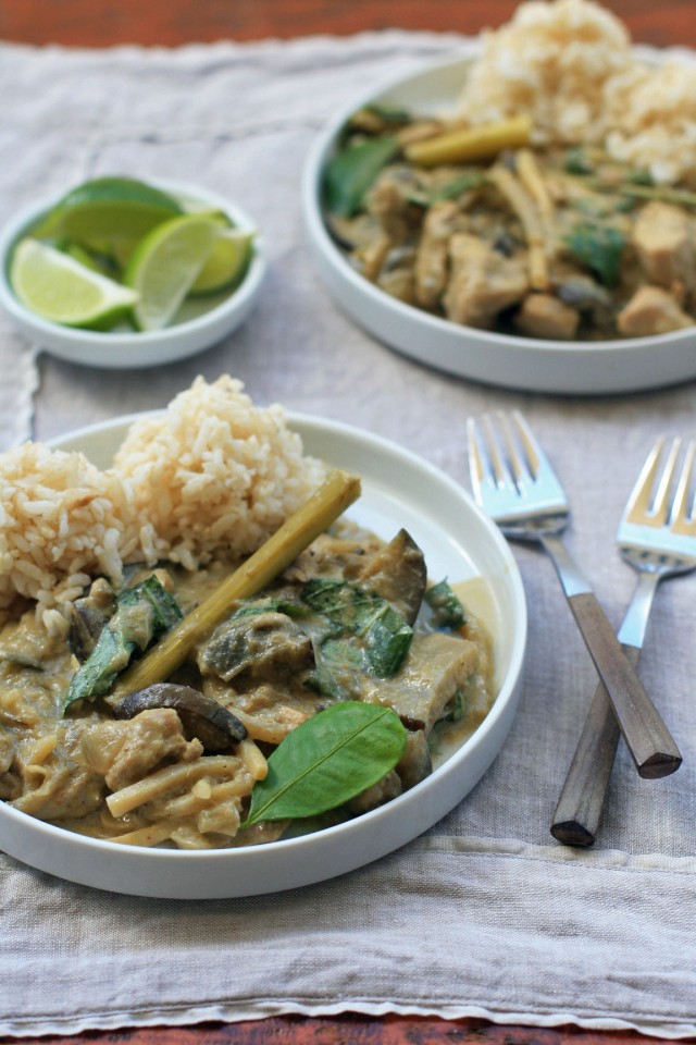 Thai Green Chicken Curry with Eggplant