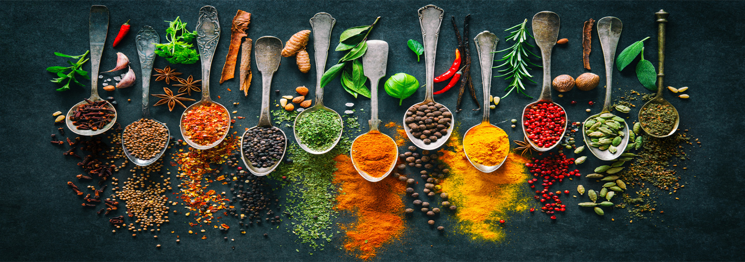 Herbs and spices for cooking