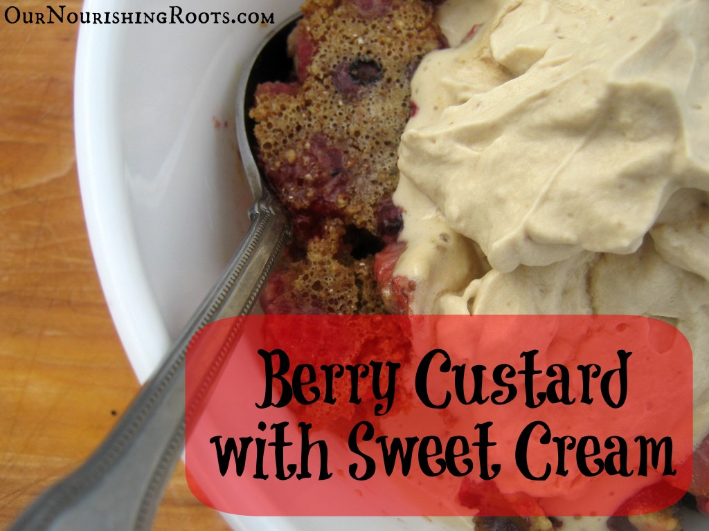 Berry custard cream