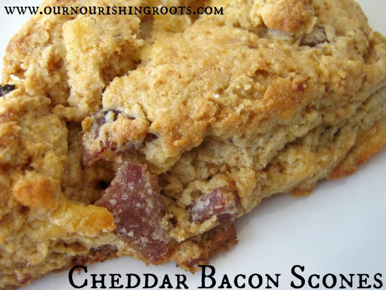 Breakfast Scones with Cheddar Cheese and Bacon