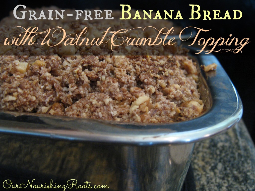Banana bread with walnut