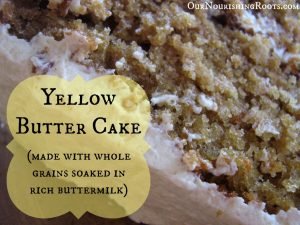 Yellow butter cake