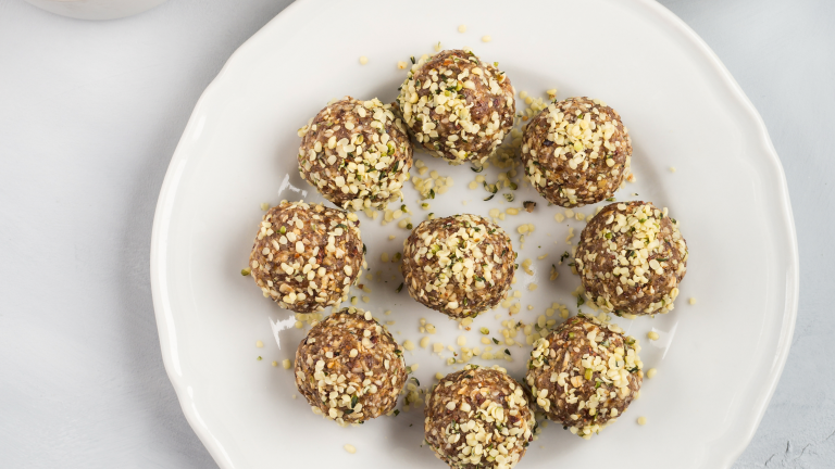 Almond Hemp Energy Protein Balls